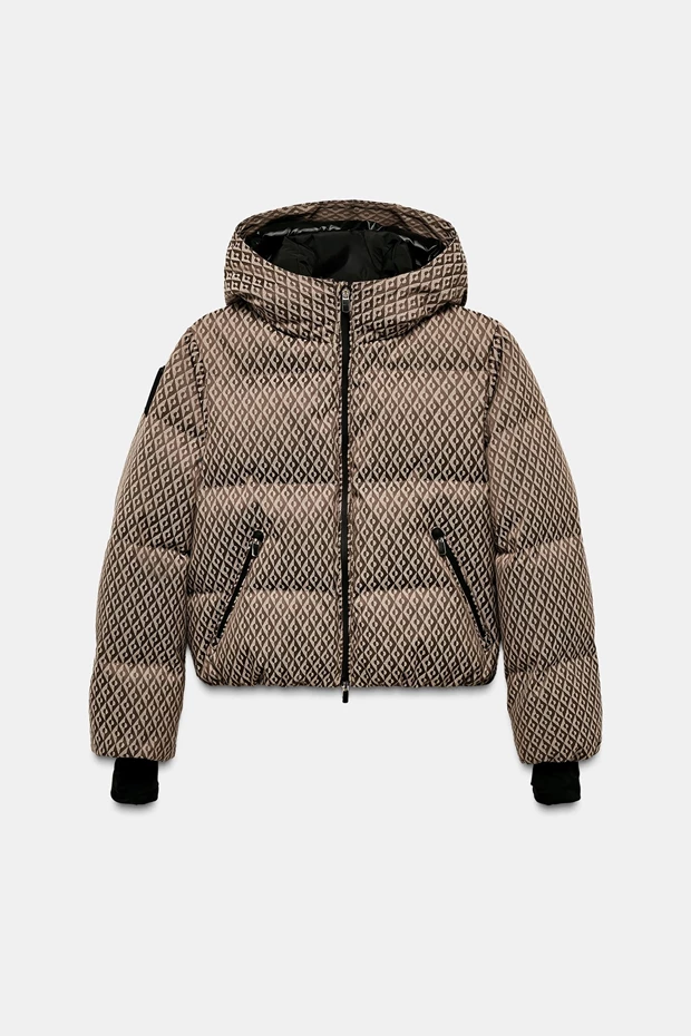 Πουπουλένιο αδιάβροχο αντιανεμικό με τεχνολογία Recco® Ski Collection, Zara.