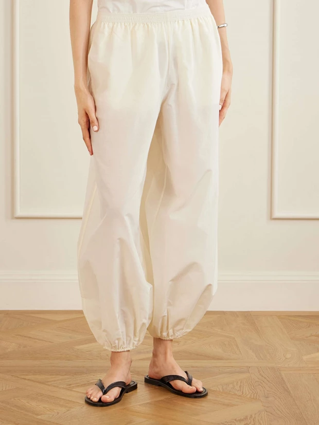 Almaya balloon pants από βαμβάκι και μείγμα μεταξιού, Loulou de Saison