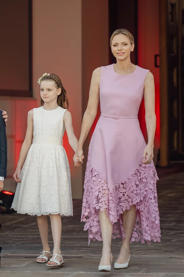 H συγκίνηση της πριγκίπισσας Charlene στη δεξίωση για την 20ή επέτειο του Αλβέρτου στον θρόνο