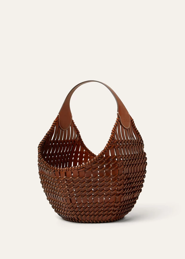 Lotus Flower Basket bag, Loro Piana.