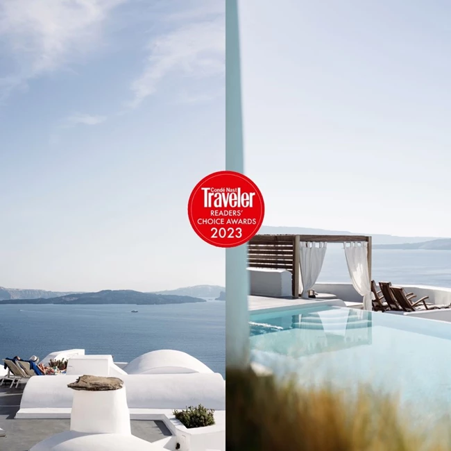 Katikies Santorini & Katikies Kirini | Στη λίστα με τα 10 καλύτερα ξενοδοχεία στην Ελλάδα