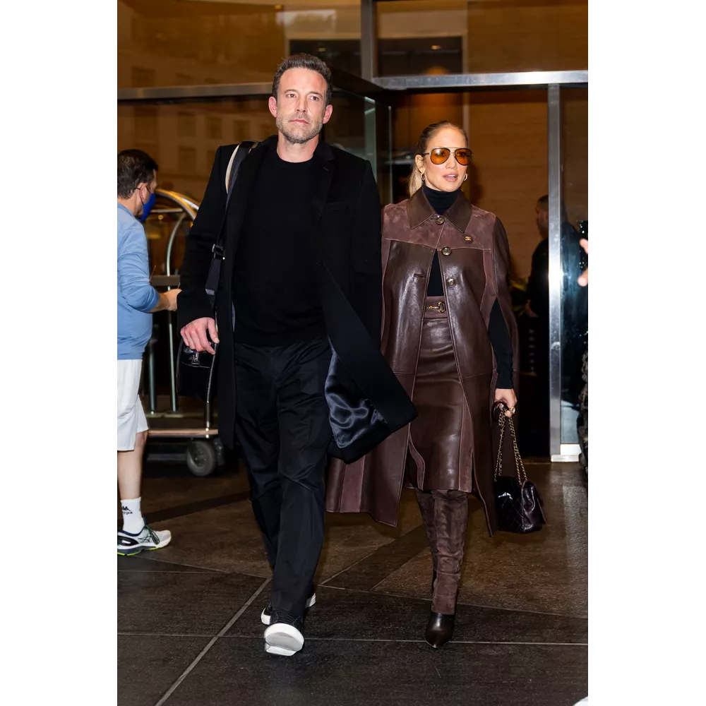 Leather coat