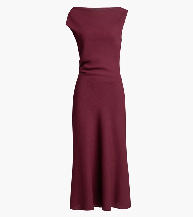 Φόρεμα ντραπέ σε κρεπ, LOLA.