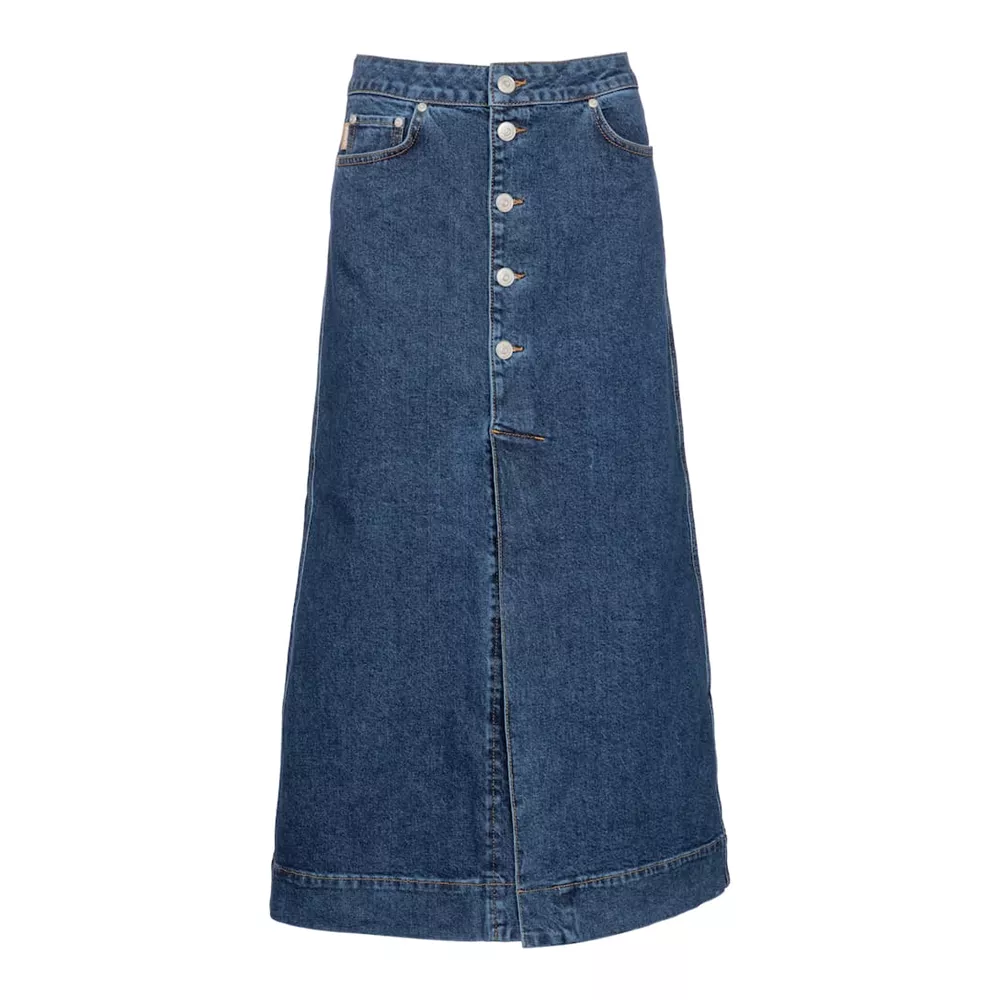 Midi denim φούστα