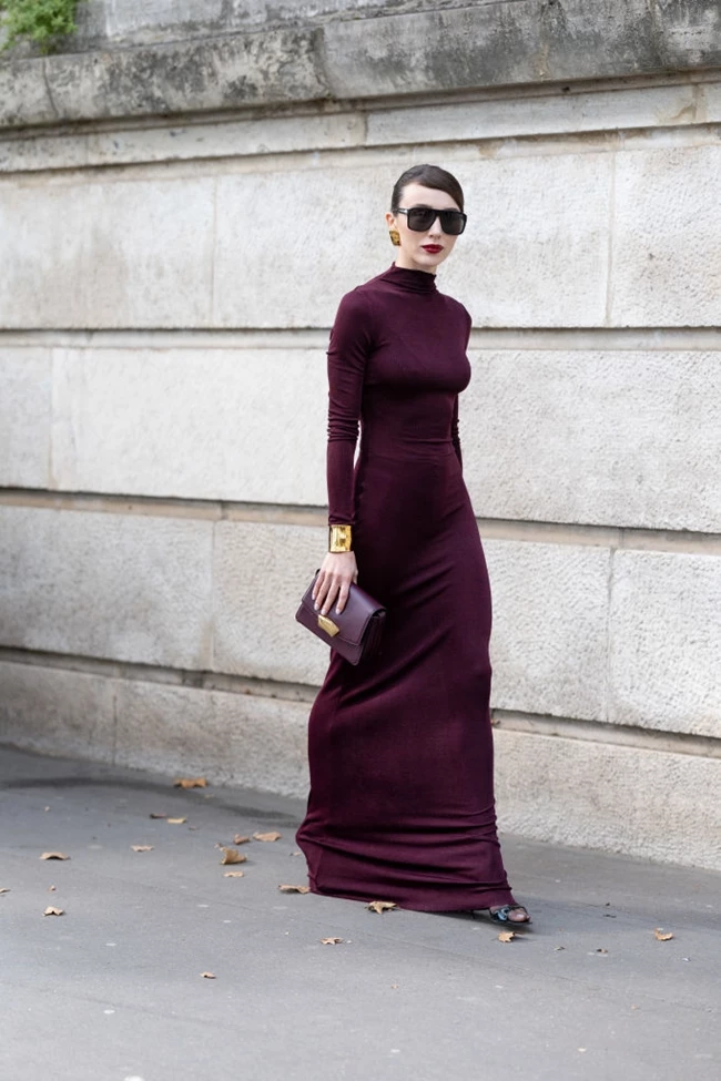 burgundy trend street style