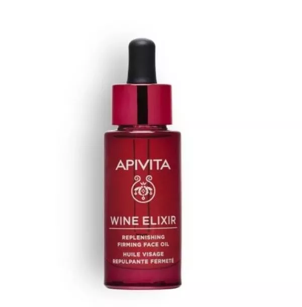 Λάδι προσώπου με πολυφαινόλες, Wine Elixir Replenishing Firming Oil, APIVITA (στα φαρμακεία)