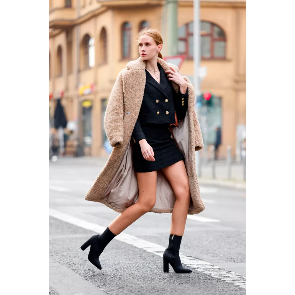 Με teddy coat