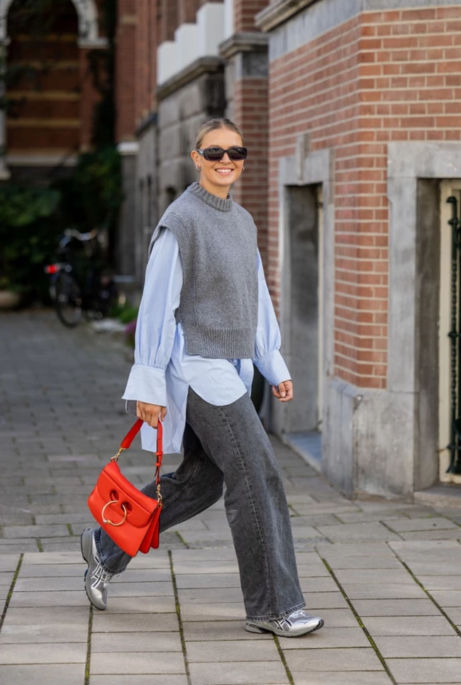 knit vest street style