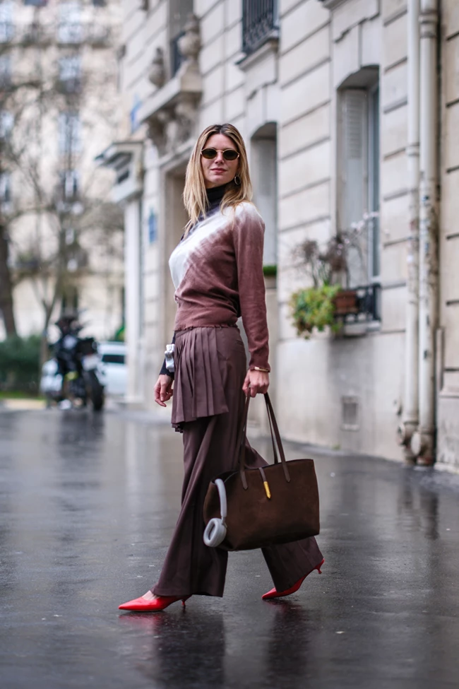 suede τσάντα street style