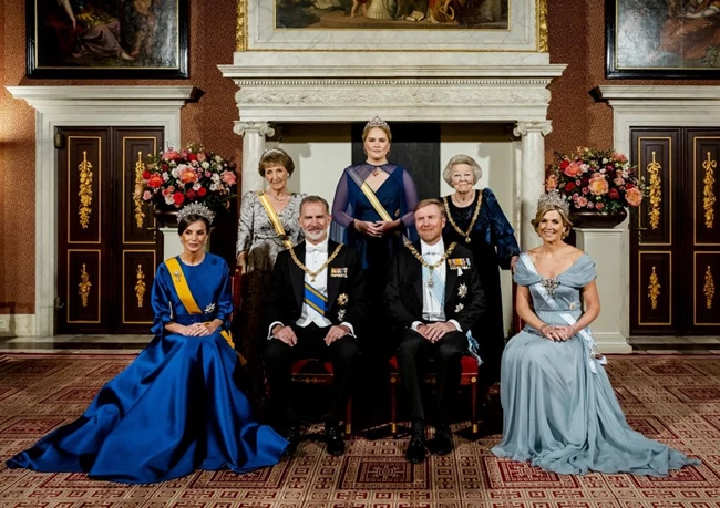 Spanish Queen Letizia, Spanish King Felipe, Dutch King Willem-Alexander and Dutch Queen Maxima