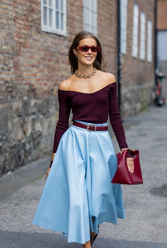 street style μπορντό