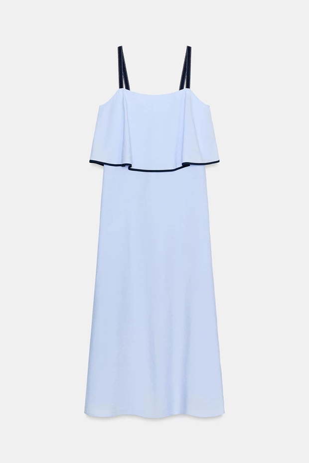 Μίντι φόρεμα με χρωματικό συνδυασμό, Zara.