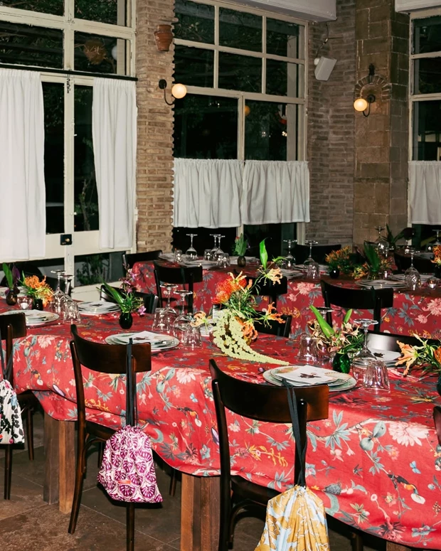 La DoubleJ dinner setup