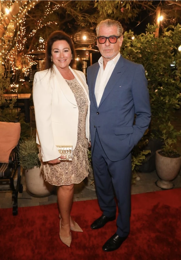 Keely Shaye Smith and Pierce Brosnan on June 7, 2023 in Culver City, California.