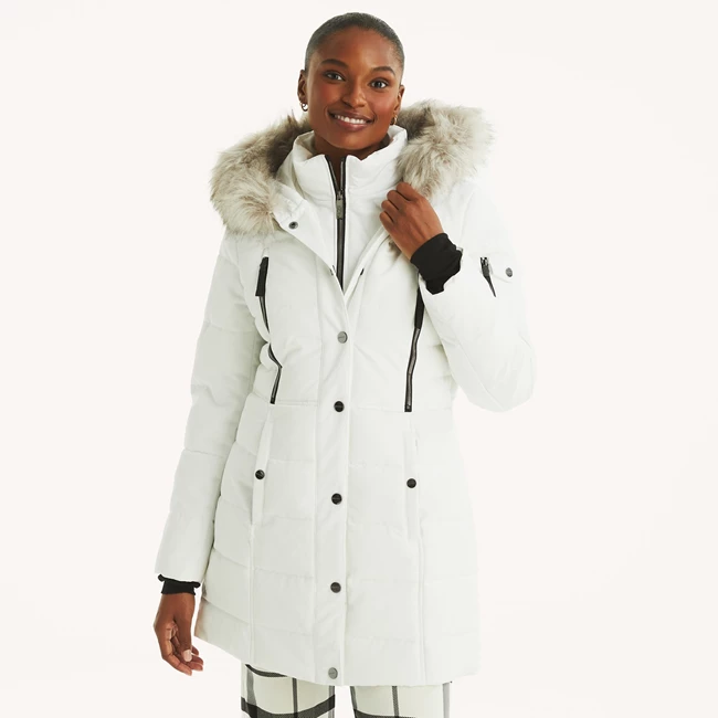 λευκό μπουφάν Nautica