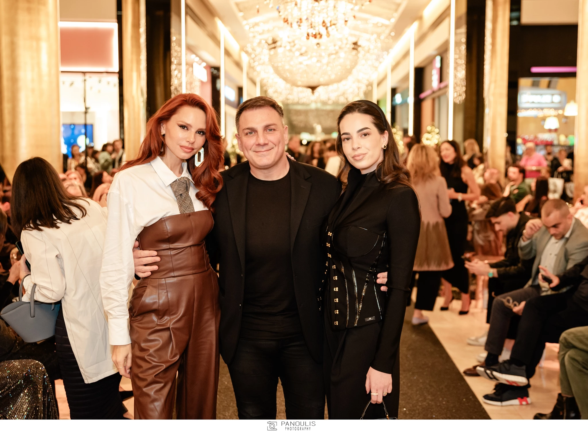 Η Έβελυν Καζαντζόγλου, ο Χρήστος Σκεβαράκης & η Φωτειάνα Παγώνη στο Stay Golden Fashion Show