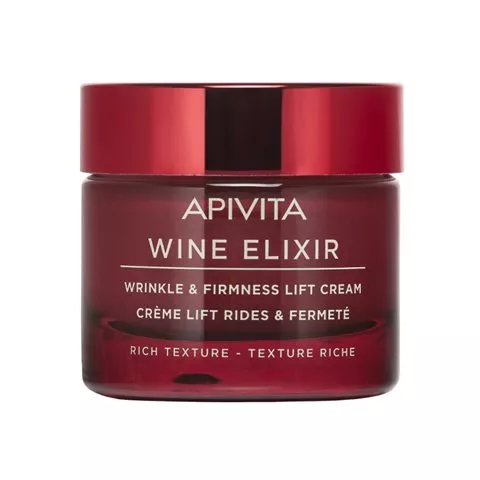 Αντιρυτιδική κρέμα για σύσφιξη και lifting, Wine Elixir, APIVITA (στα φαρμακεία)