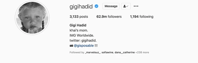 Η Gigi Hadid αποκάλυψε το όνομα της κόρης της