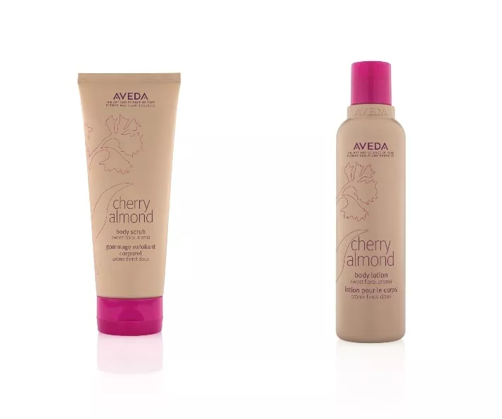 Body Scrub και Body Lotion Cherry Almond, Aveda