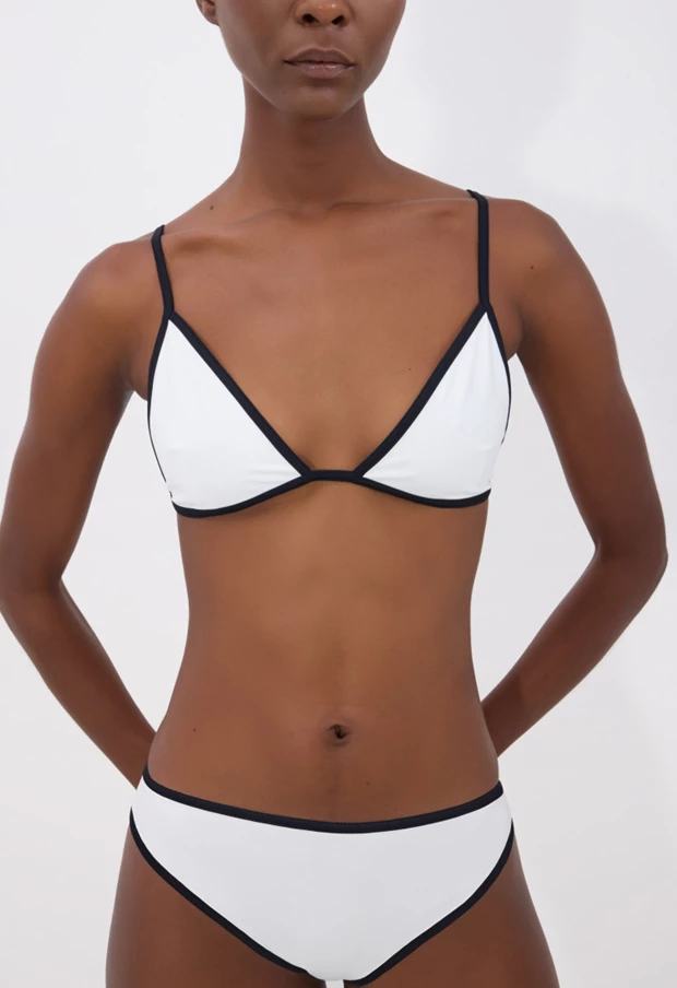 Bikini top & bottom σε Άσπρο - Μαύρο, Loulou de Saison.