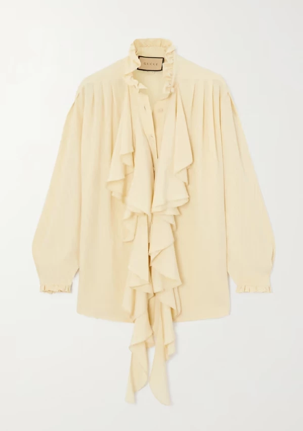 Silk μπλούζα Gucci