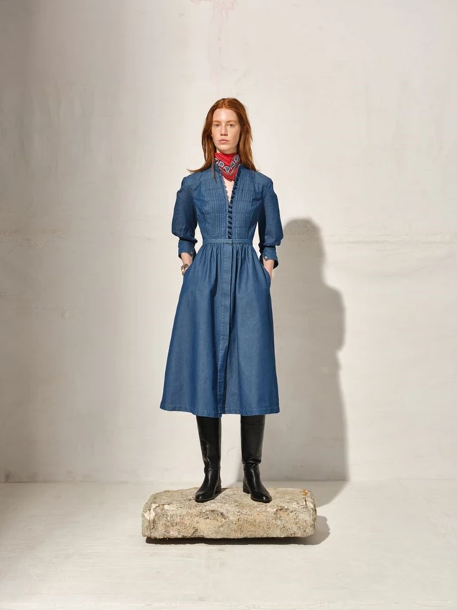 Denim μίντι φόρεμα, Zeus+Dione