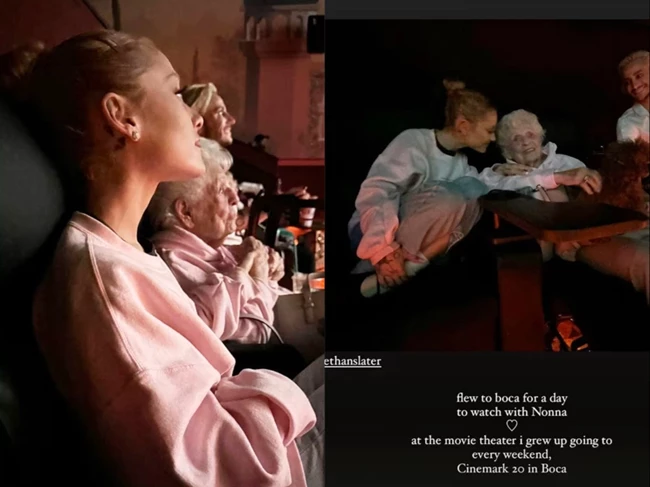 Ariana Grande | Πήγε την 99χρονη γιαγιά της για να δουν το Wicked στον κινηματογράφο