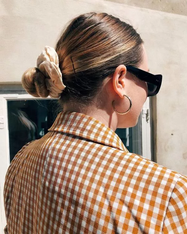 Low Bun with Scrunchie