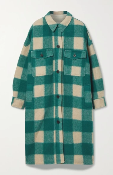 Oversized καρό παλτό, Isabel Marant Étoile.