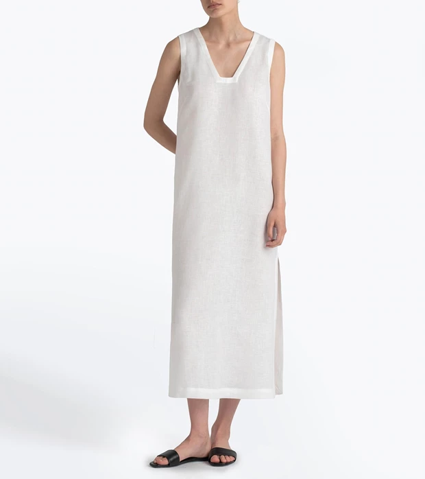 Φόρεμα μίτνι σε 100% λινό, LOLA.