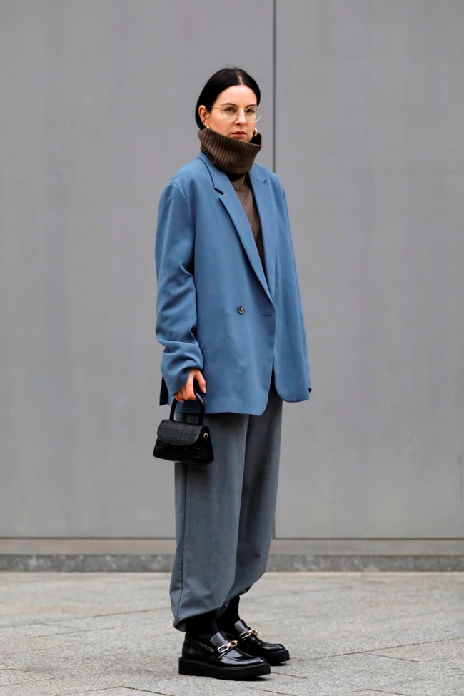 chunky loafers street style