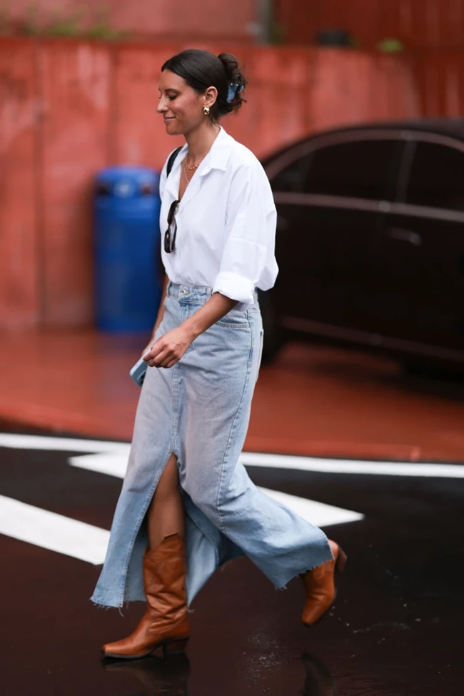 brown boots street style