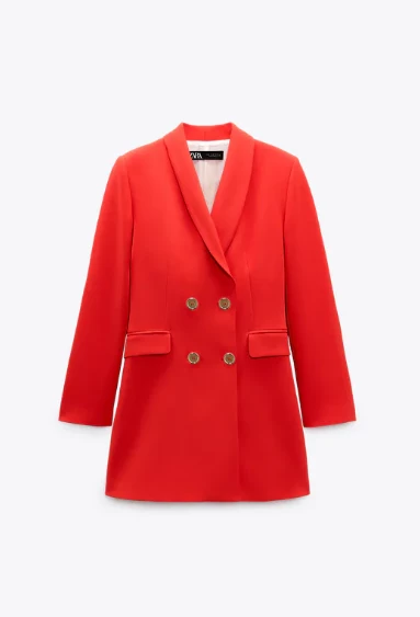 Σταυρωτό μακρύ blazer, Zara.