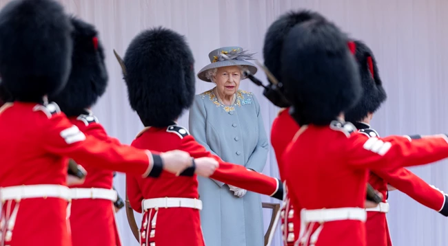 Trooping the colour