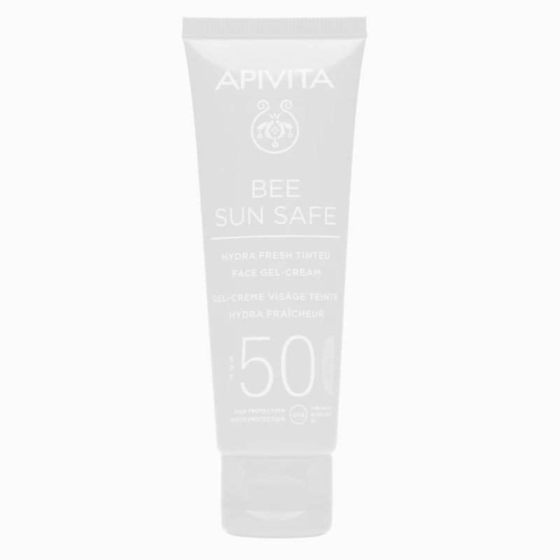 Bee Sun Safe Ενυδατική Κρέμα-Gel Προσώπου Με Χρώμα SPF50, APIVITA (στα φαρμακεί)
