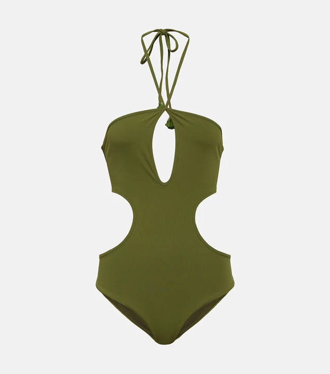 Halterneck cutout ολόσωμο μαγιό, Johanna Ortiz.