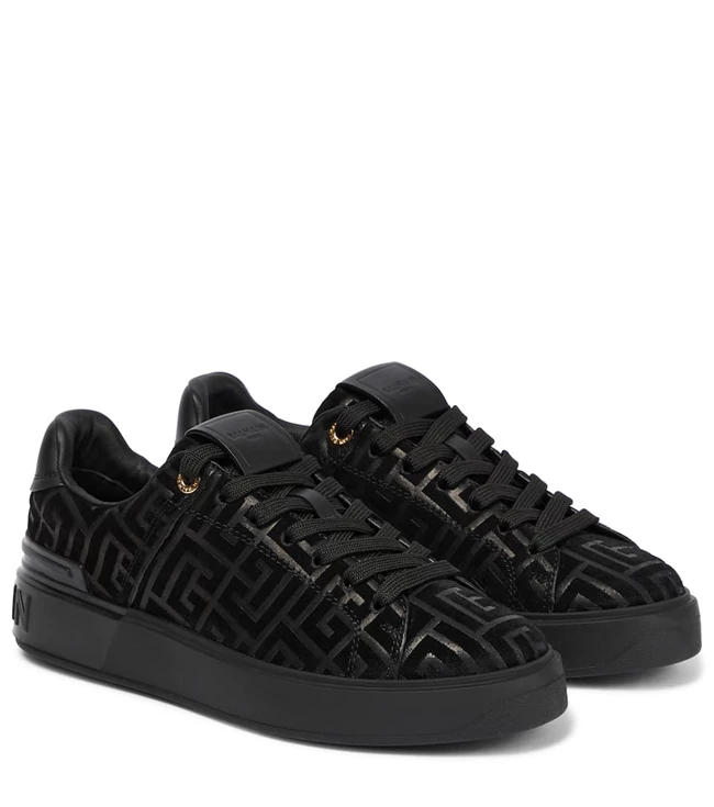 "B Court" δερμάτινα sneakers, Balmain.