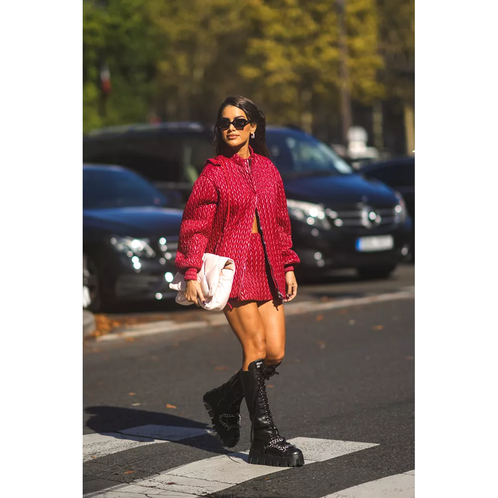 Με chunky boots