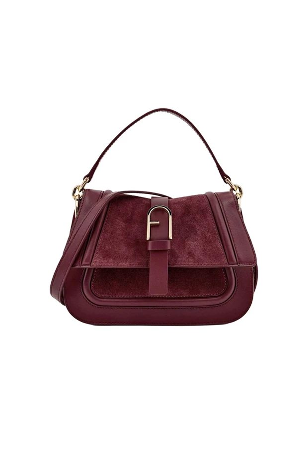 Furla γυναικεια δερματινη τσαντα ωμου Flow.