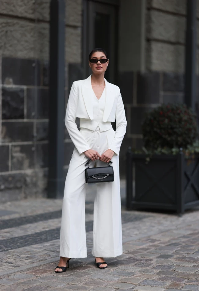 λευκό street style