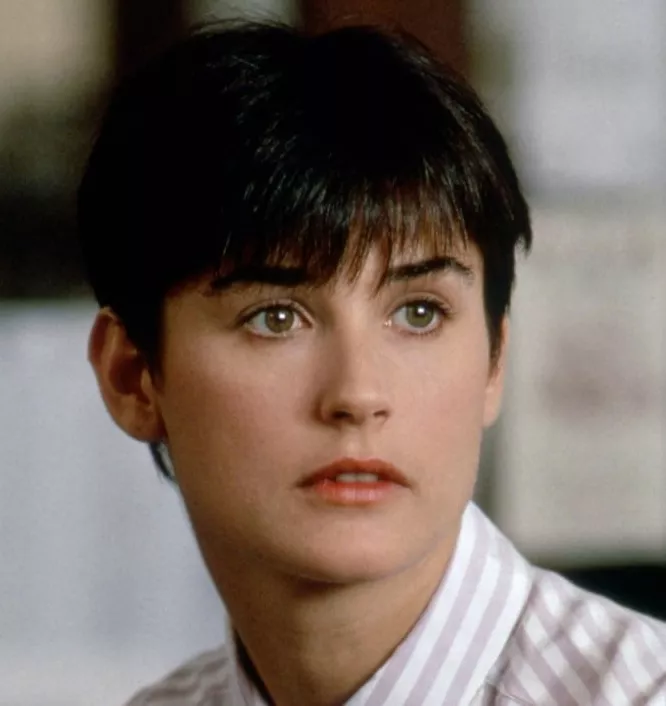 Demi Moore's Masculine Pixie
