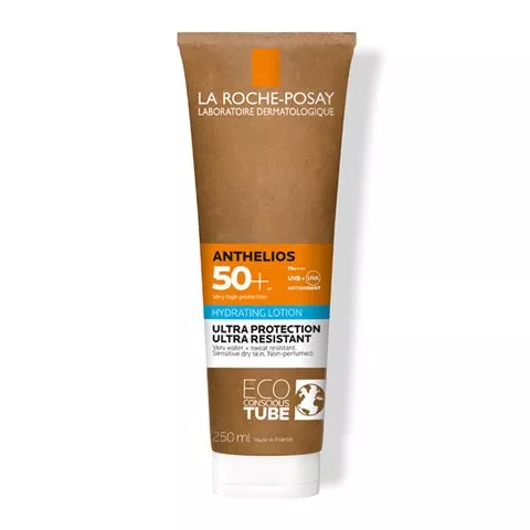 Ενυδατικό αντηλιακό γαλάκτωμα σώματος, Anthelios Hydrating Lotion Eco-Conscious SPF50+, La Roche Posay (στα φαρμακεία)