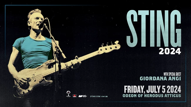 Ο Sting για μία μόνο βραδιά στο μαγευτικό Ηρώδειο