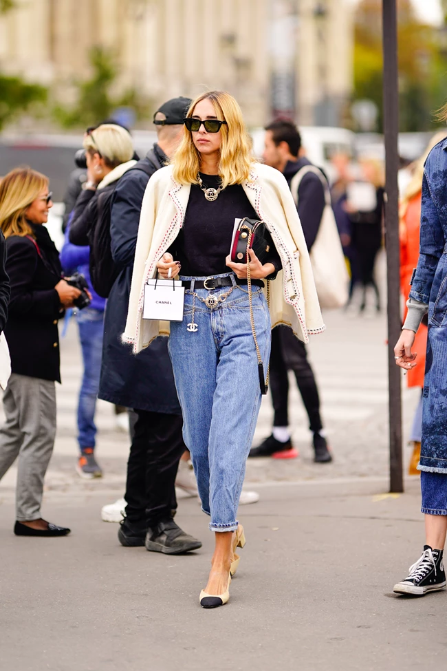 Slingback street style
