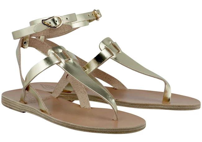 Δερμάτινα φλατ σανδάλια "Estia", Ancient Greek Sandals.
