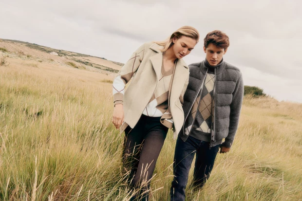 Μπουφάν διπλής όψης ανδρικό και γυναικείο Συλλογή Falconeri Φθινόπωρο 2025