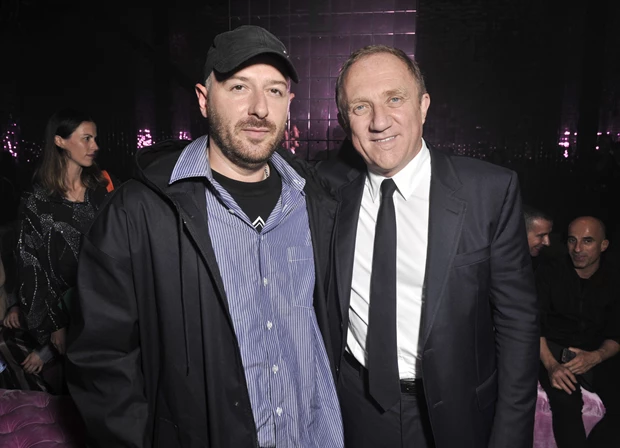 Demna Gvasalia and Francois-Henri Pinault