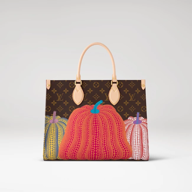 Louis Vuitton x Yayoi Kusama OnTheGo MM in Monogram canvas with Pumpkins print