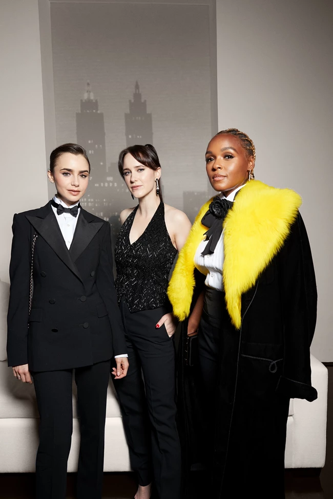 Lily Collins, Rachel Brosnahan, Janelle Monae