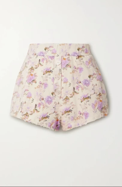 Floral σορτς LoveShackFancy